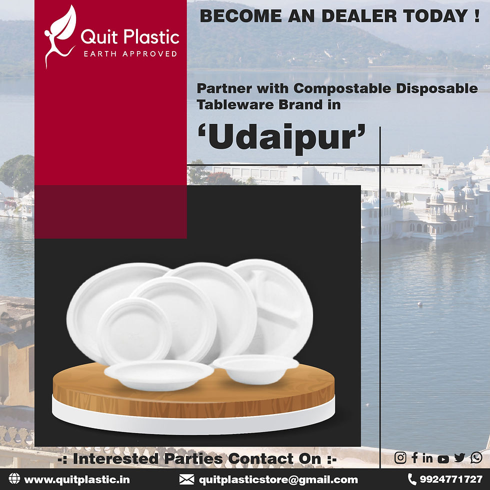 Start Eco-Friendly Disposables Business with Quit Plastic Dealership in Udaipur Rajasthan