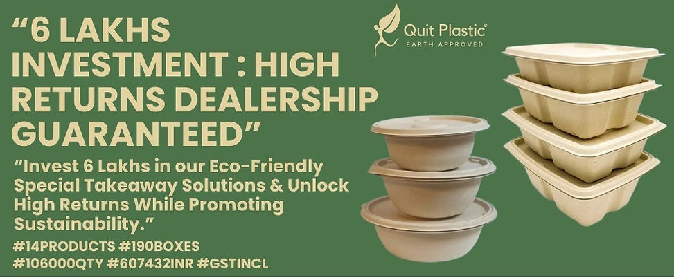 Start Eco-Friendly Takeaway Special Range Food Packaging Disposable Business with 6 Lakhs Investment in India