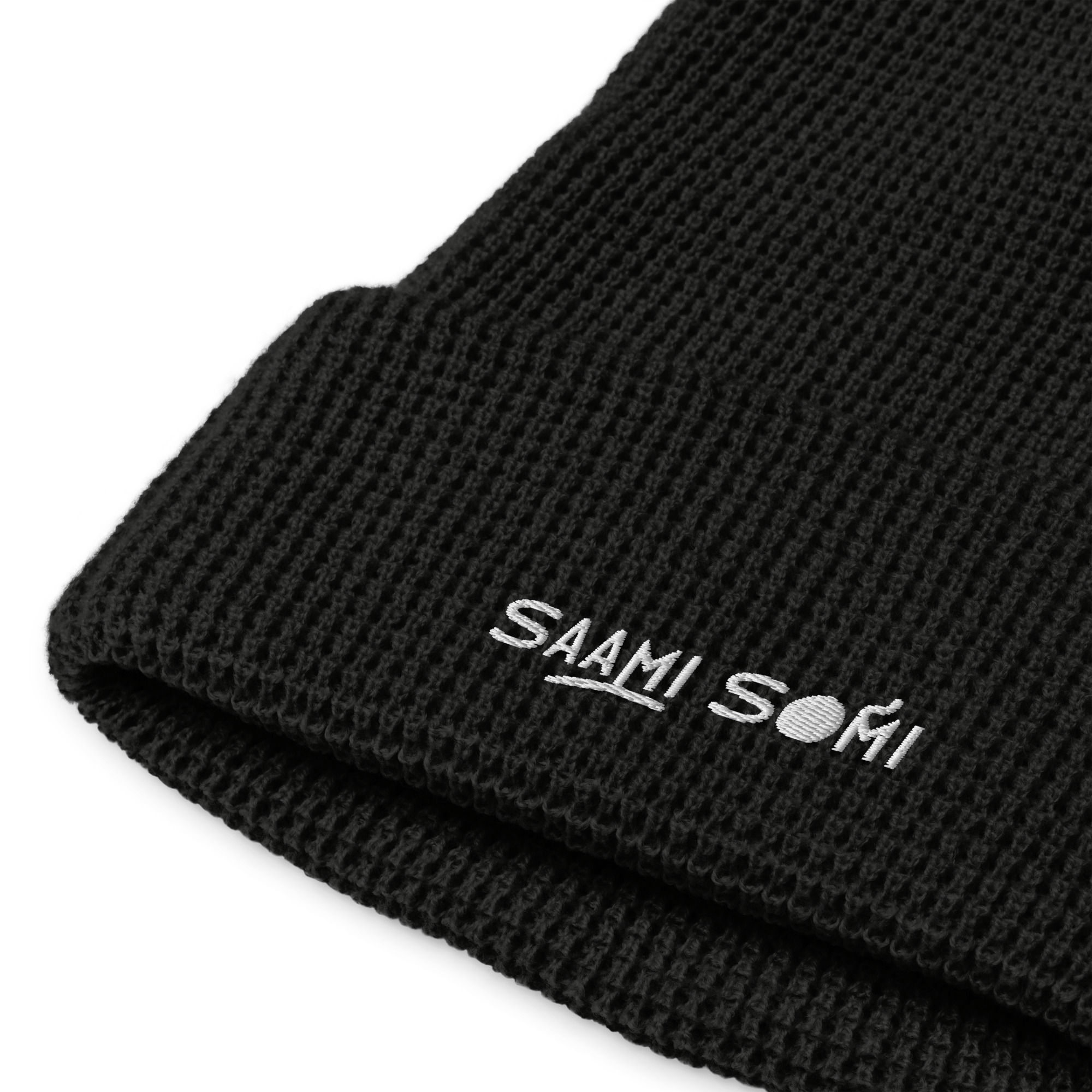Saami Somi Waffle Beanie Black/Charcoal
