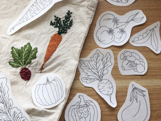 Upcycle Your Tote Bag with Veggie Embroidery Class