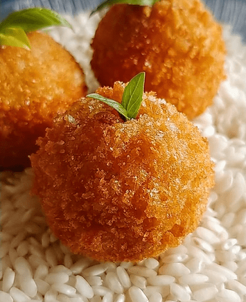 Tomato Arancini, Mozzarella cheese, Panko & injected Basil pesto 

ThinkOFood catering Andrey Kravchenko Chef private catering Toronto GTA YouTube channel professional chef dinning experience restaurant
Think of Food Ltd.