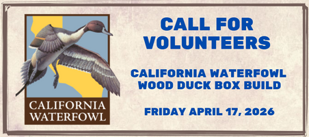 California Waterfowl Association Duck Box BUILD 2026 - Update
