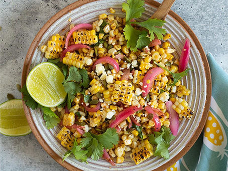 Summer Strawberry & Grilled Corn Salad Recipe