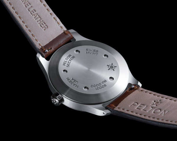 Pelton Sector Watch Caseback