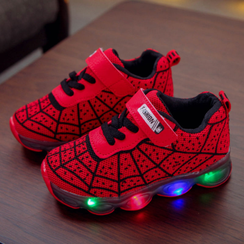 Thumbnail: Disney Children's Sneakers Spiderman Boys Casual Shoes Spring Summer New Mesh Br