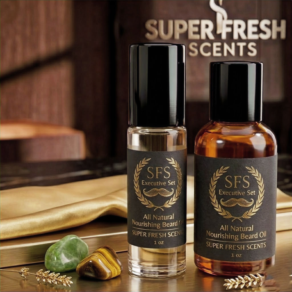 Executive Grooming Duo: Body & Beard Oil Set