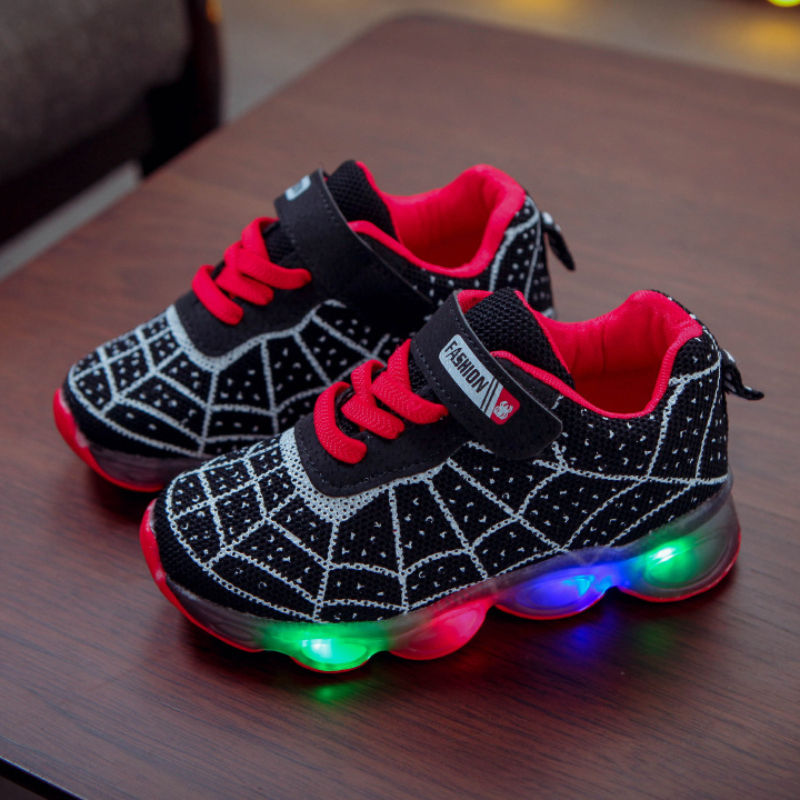 Thumbnail: Disney Children's Sneakers Spiderman Boys Casual Shoes Spring Summer New Mesh Br