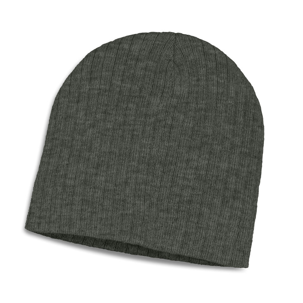 Thumbnail: Branded Heather Cable Knit Beanie