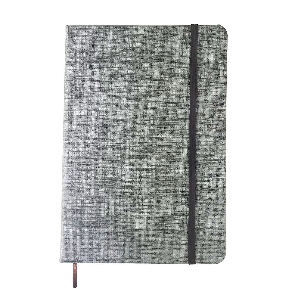 Thumbnail: Branded A5 Textured PU Notebook - Recycled Paper & Pen