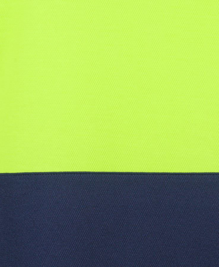 Thumbnail: Branded Ladies Hi Vis Short Sleeve Drop Tail Polo