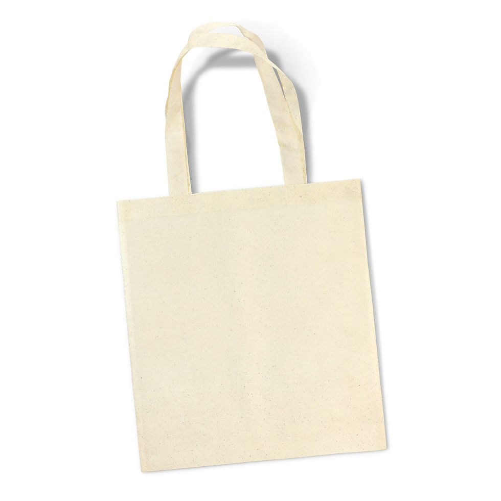 Thumbnail: Branded Natural Look Non-Woven Tote Bag