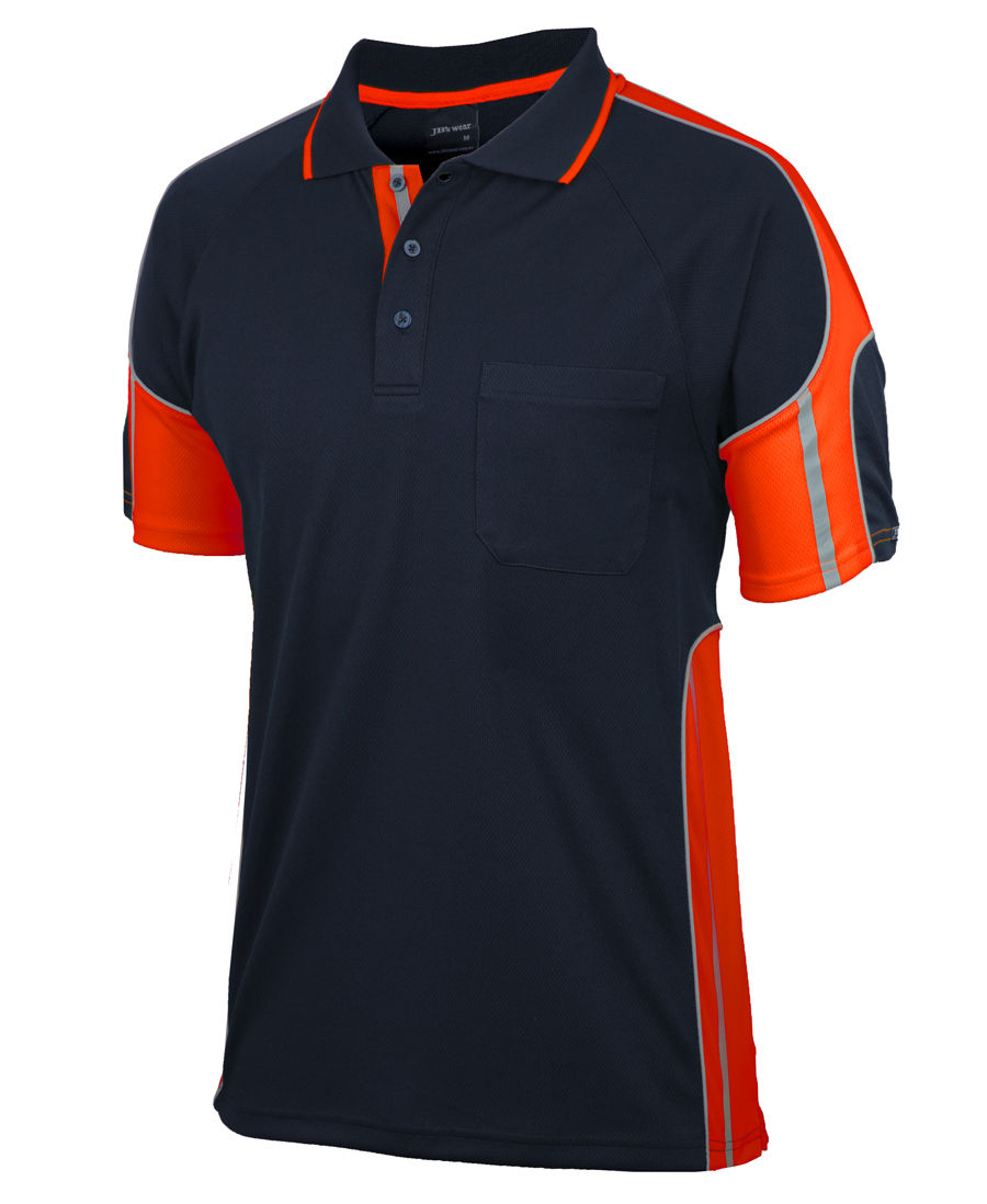 Thumbnail: Branded Hi Vis Short Sleeve Street Panel Polo