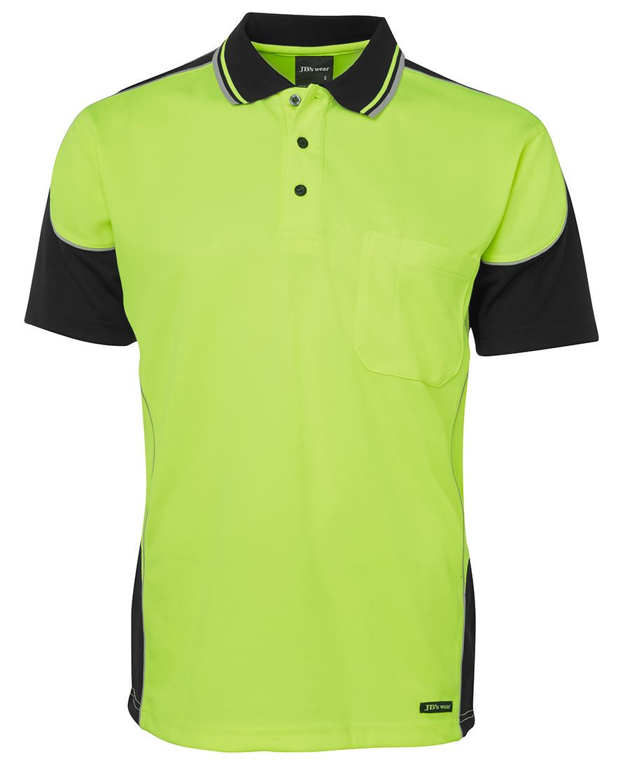 Thumbnail: Branded Hi Vis Contrast Piping Polo