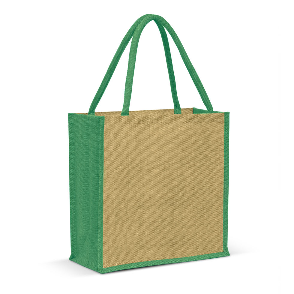 Thumbnail: Branded Classic Laminated Jute Tote Bag -17L