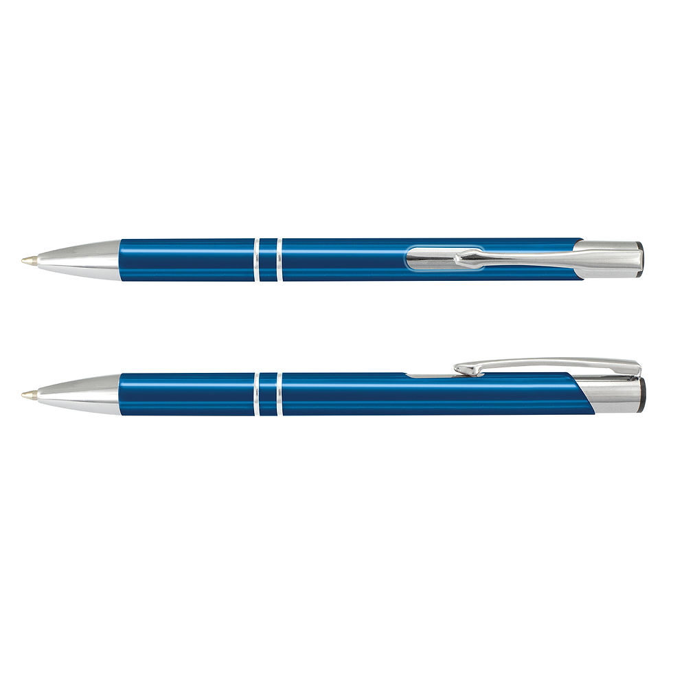 Thumbnail: Branded Retractable Panama Shiny Anodised Aluminium Ballpen
