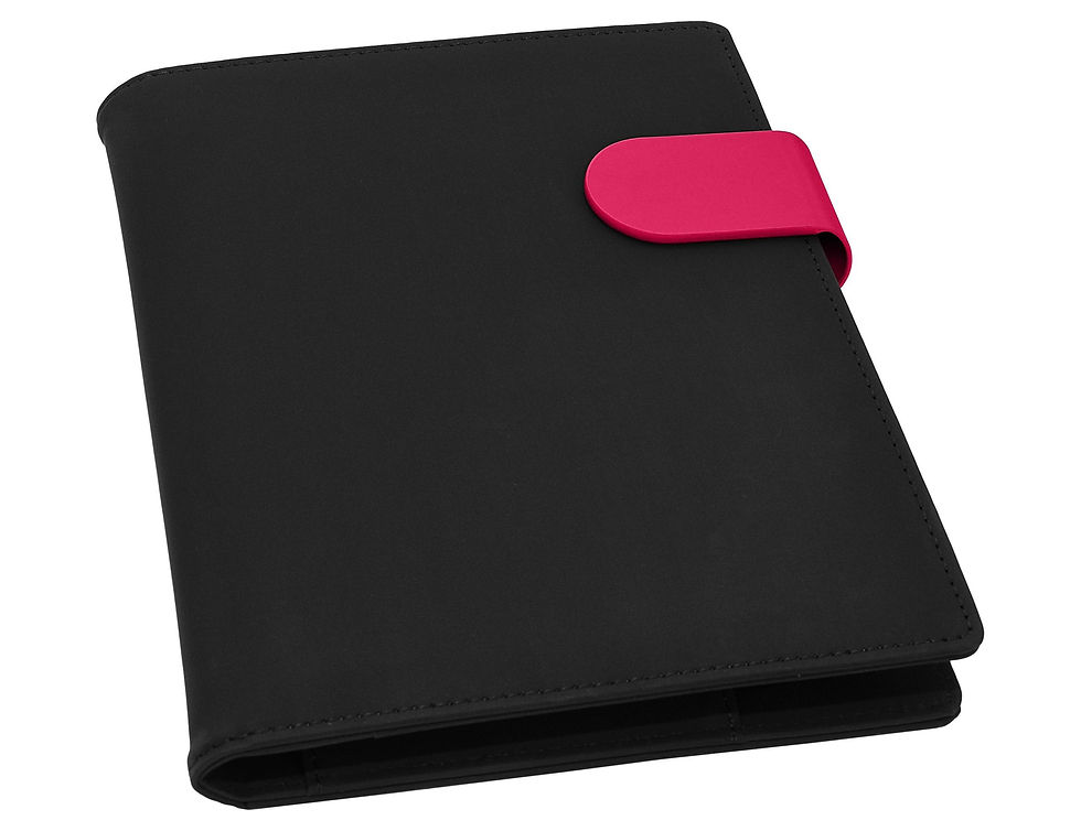 Thumbnail: Branded A5 Portfolio with Hardback Notebook and Coloured Magnetic Closure