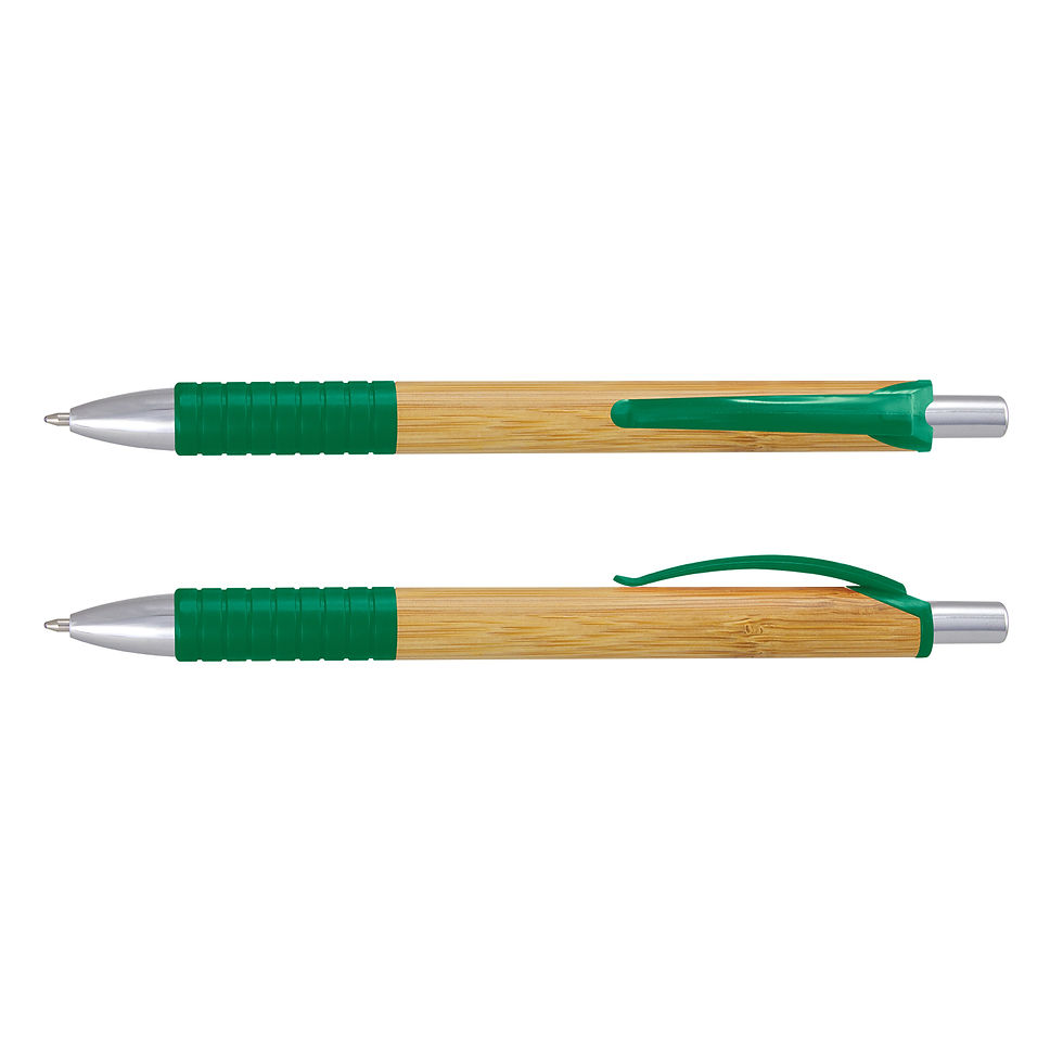 Thumbnail: Branded Retractable Trinity Bamboo Ballpen