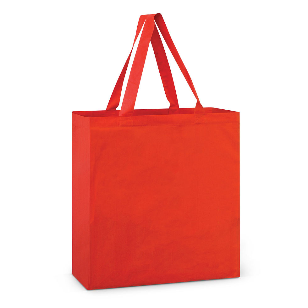 Thumbnail: Branded Large Coloured Cotton Tote Bag