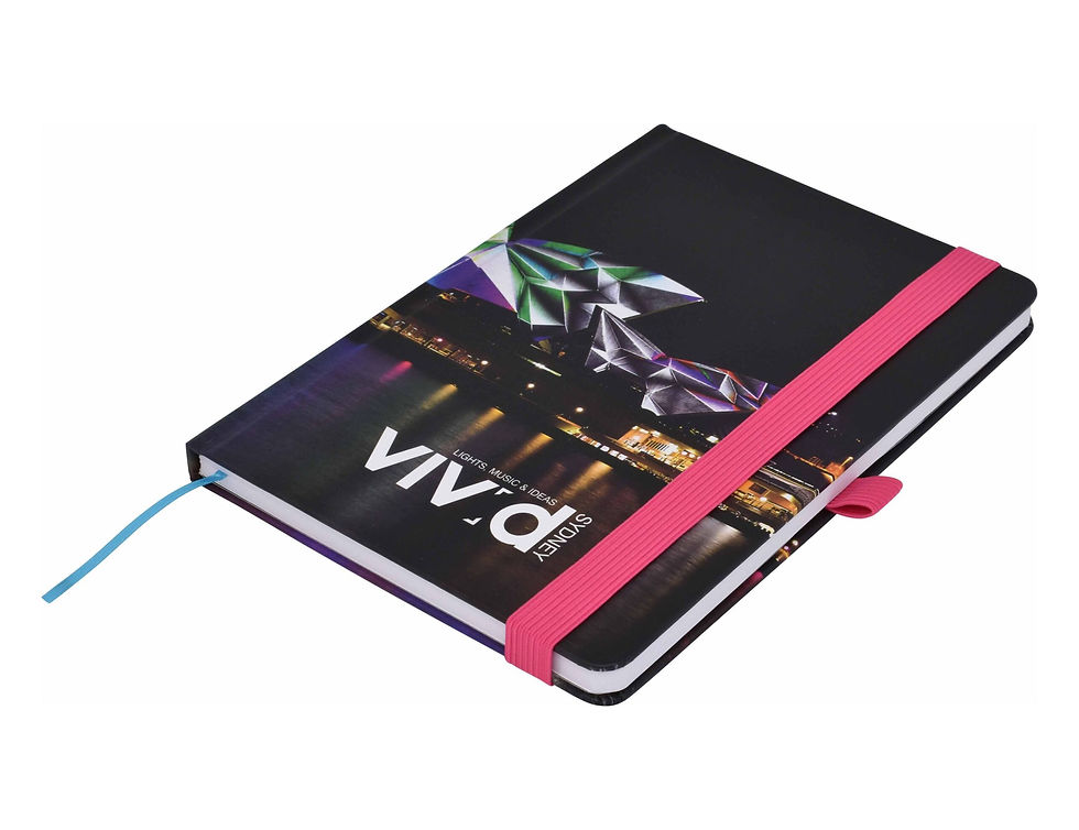 Thumbnail: Bespoke Full Colour Notebook A5 with Elastic Strap