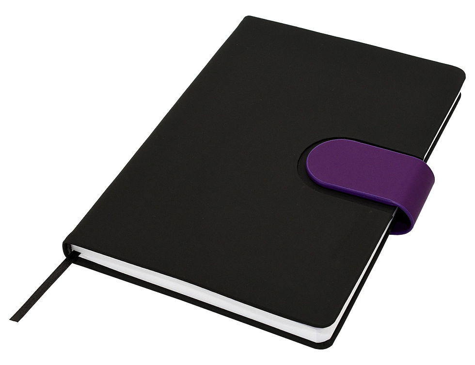Thumbnail: Branded A5 Hardback Notebook with Magnetic Snap-On Closure