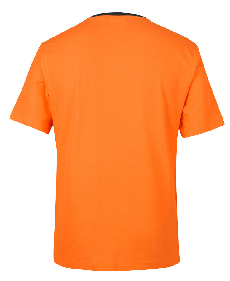 Thumbnail: Branded Short Sleeve Hi Vis Cotton Back Tee