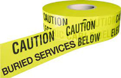 Underground Work Sticker Underground Marker Tape Non-Detectable - BURIED SERVICES Yellow | ACU ...