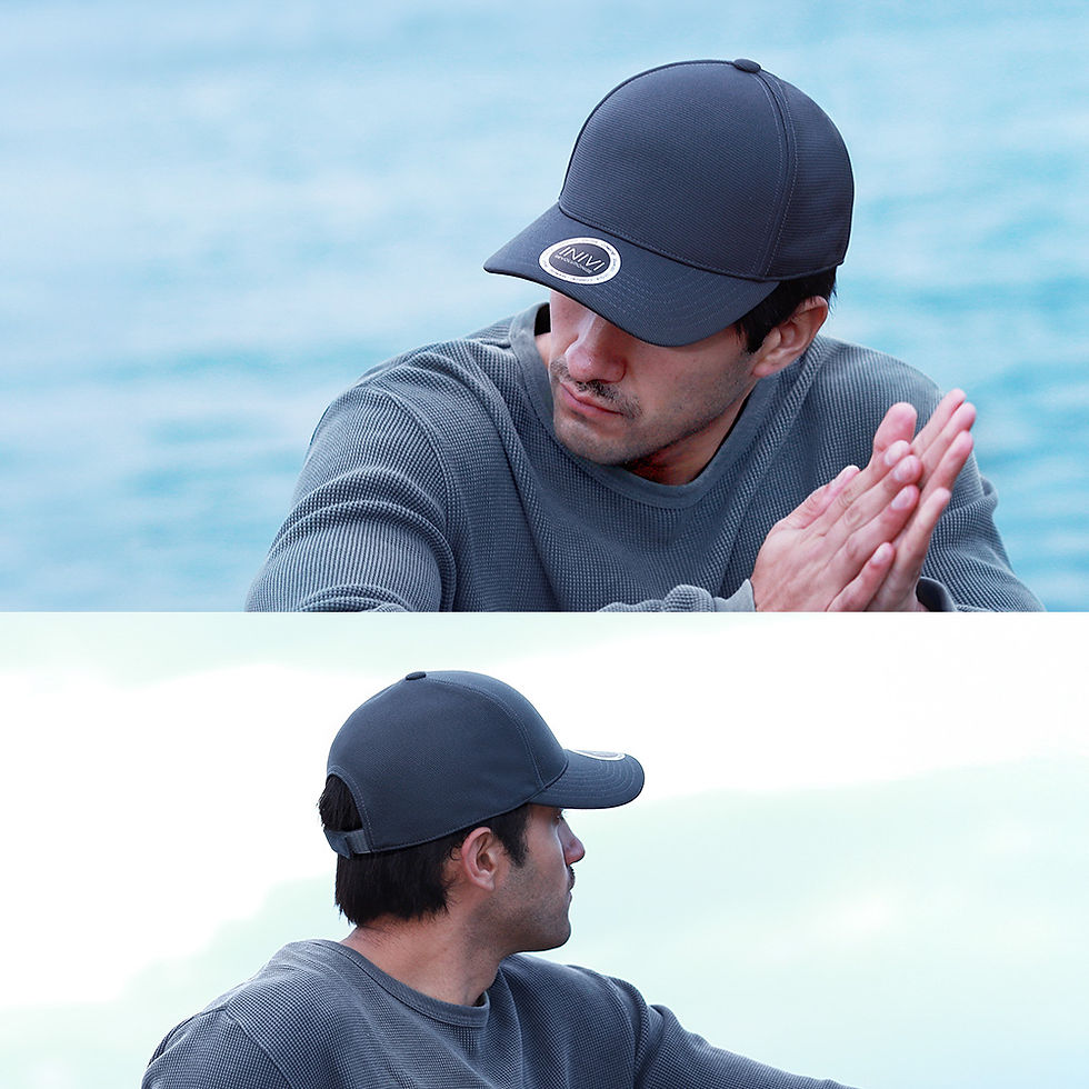 Thumbnail: Branded Bamboo Waffle Weave 2 Panel Cap