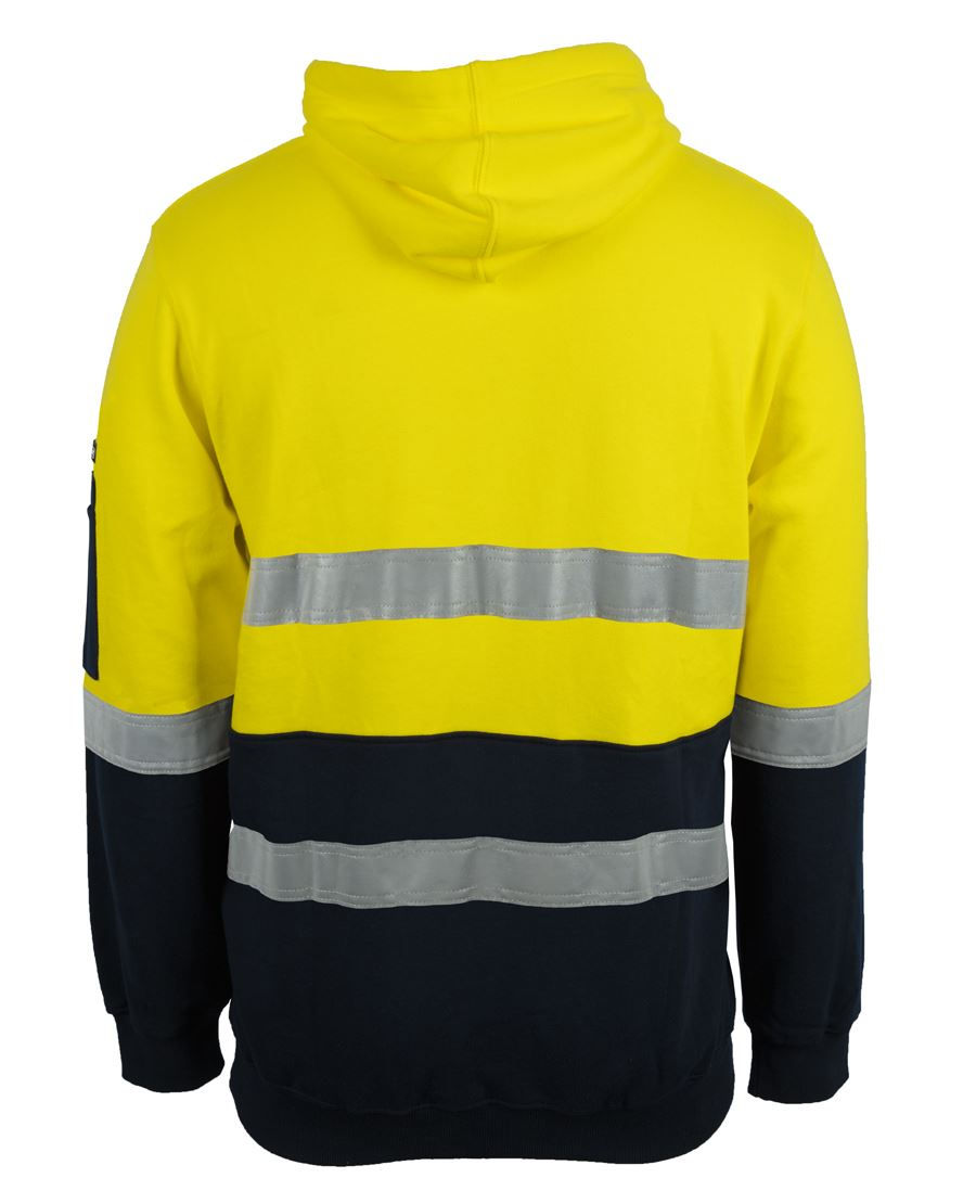 Thumbnail: Branded Hi Vis (D+N) 310 Cotton Pull Over Hoodie