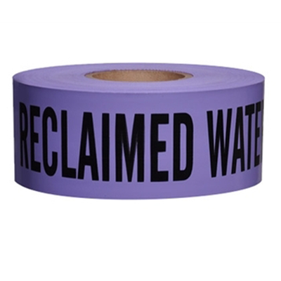 Underground Marker Tape Non-Detectable - RECLAIMED WATER