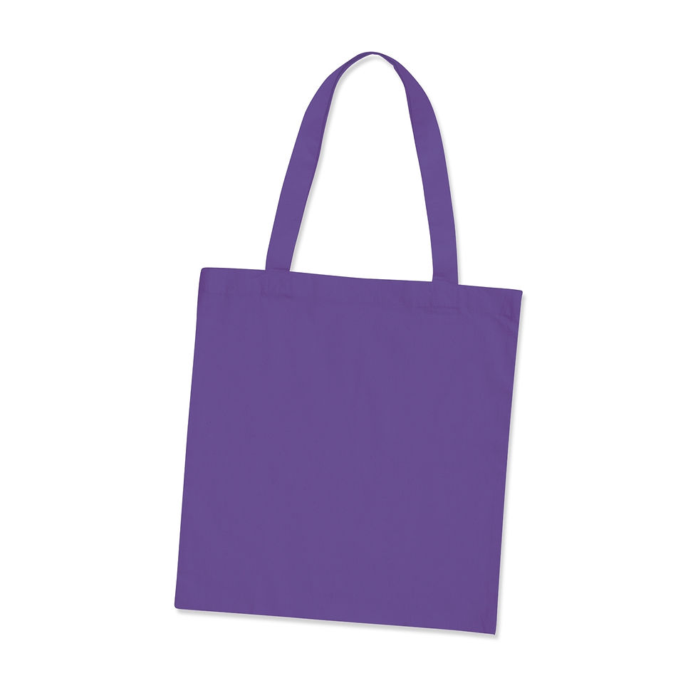 Thumbnail: Branded Coloured Cotton Tote Bag