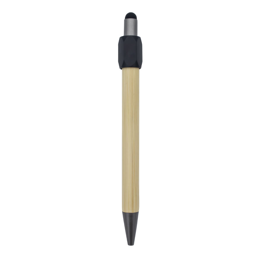 Thumbnail: Branded Fidget Spinner Stylus Twist Action Bamboo Ballpen