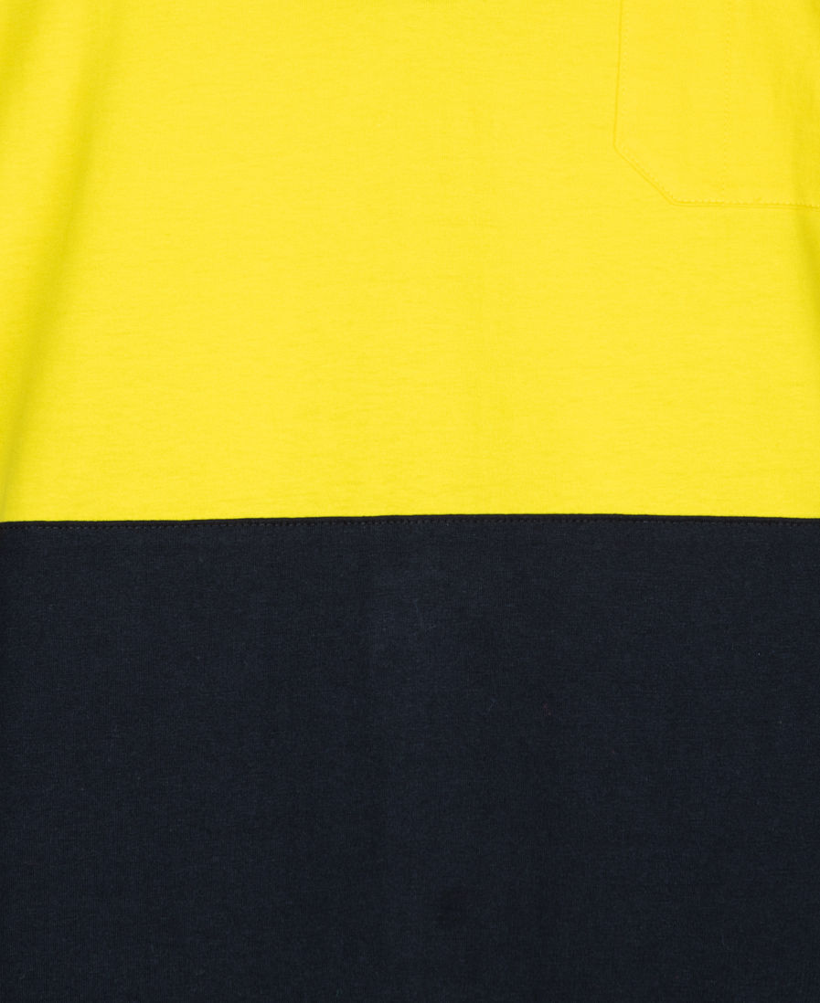 Thumbnail: Branded Hi Vis Long Sleeve Cotton Polo