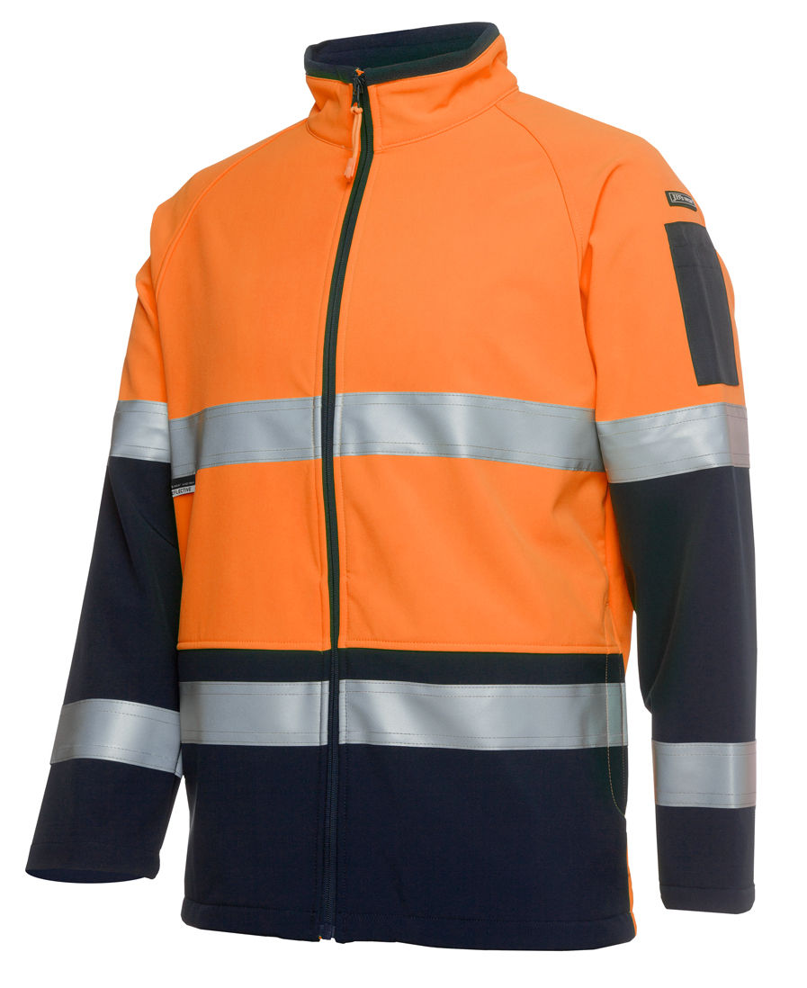 Thumbnail: Branded Hi Vis 4602.1 (D+N) Softshell Jacket
