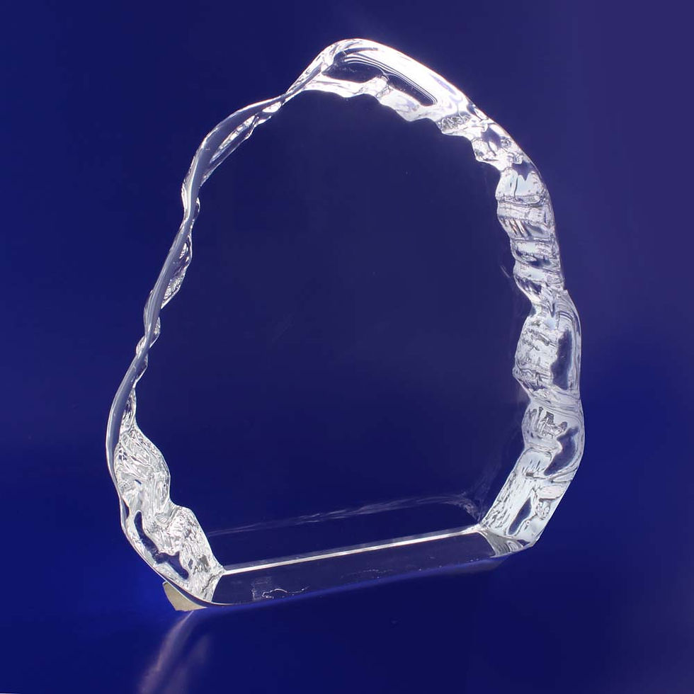 Thumbnail: 3D Laser Engraved Ice Crystal Trophy