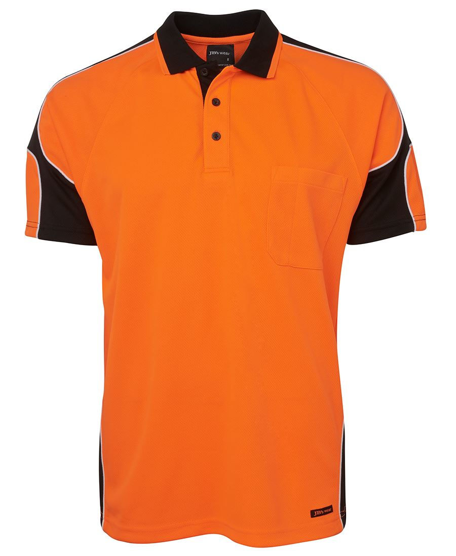 Thumbnail: Branded Hi Vis Short Sleeve Arm Panel Polo