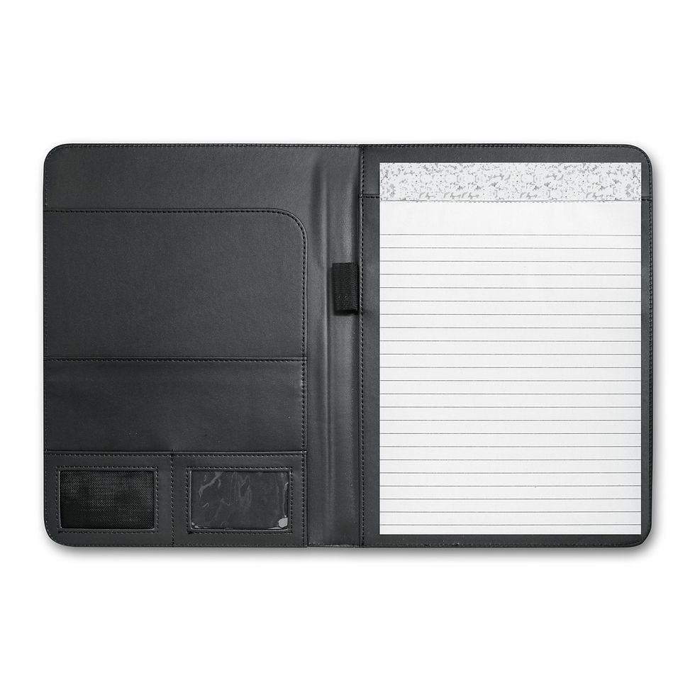 Thumbnail: Branded Sovrano Leather Portfolio - Large
