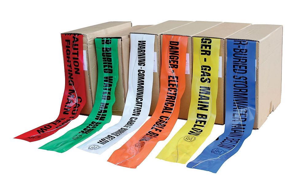 Metal Detectable Tape FUEL LINE 100mm