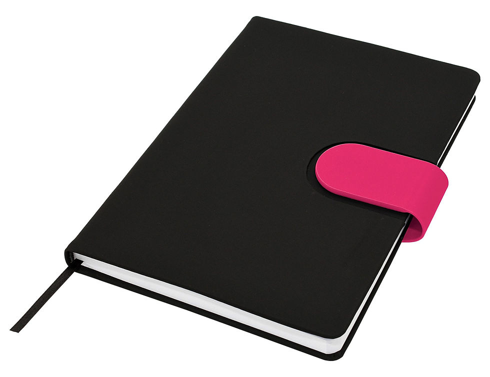 Thumbnail: Branded A5 Hardback Notebook with Magnetic Snap-On Closure