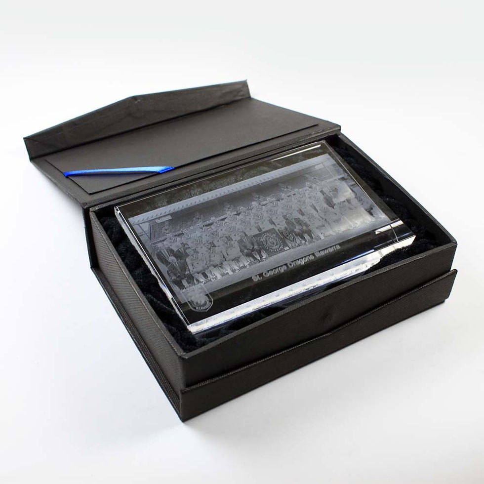 Thumbnail: 2D Laser Engraved Crystal Team / Staff Photo