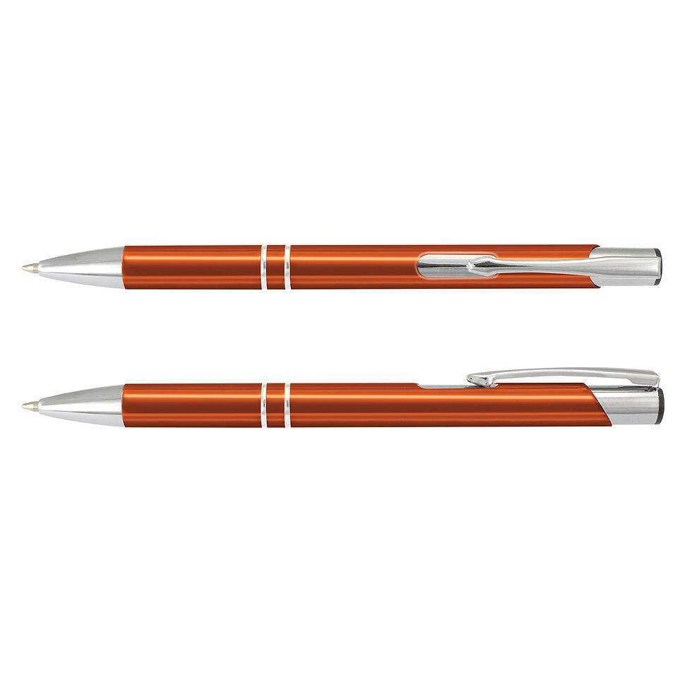 Thumbnail: Branded Retractable Panama Shiny Anodised Aluminium Ballpen