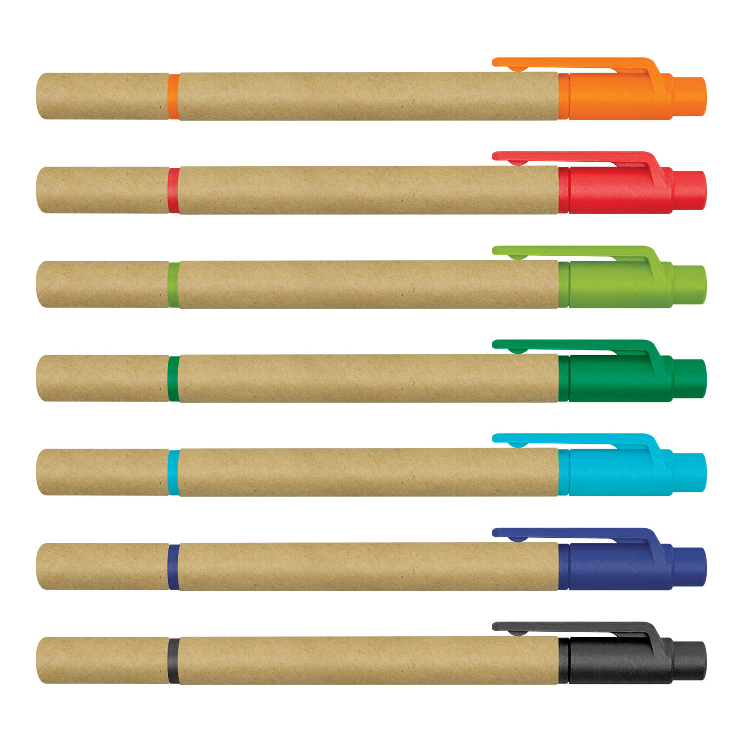 Branded Recycled Cardboard Ballpen & Yellow Highlighter
