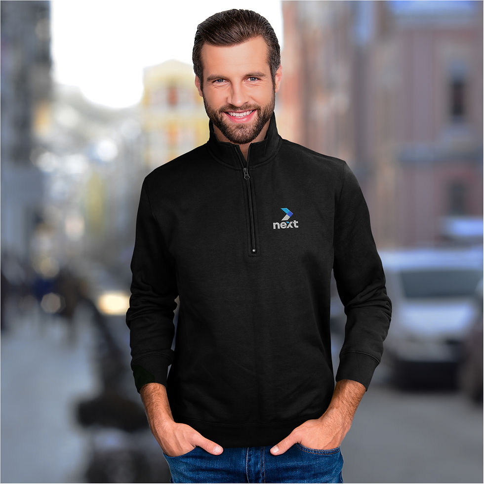 Thumbnail: Camden Unisex Quarter Zipped Sweatshirt 80% Cotton 20% Polyester 280gsm