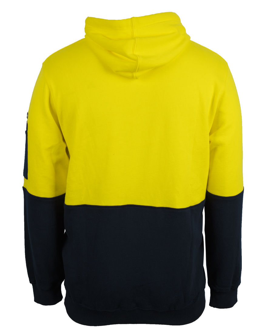 Thumbnail: Branded Hi Vis 310 Cotton Pull Over Hoodie