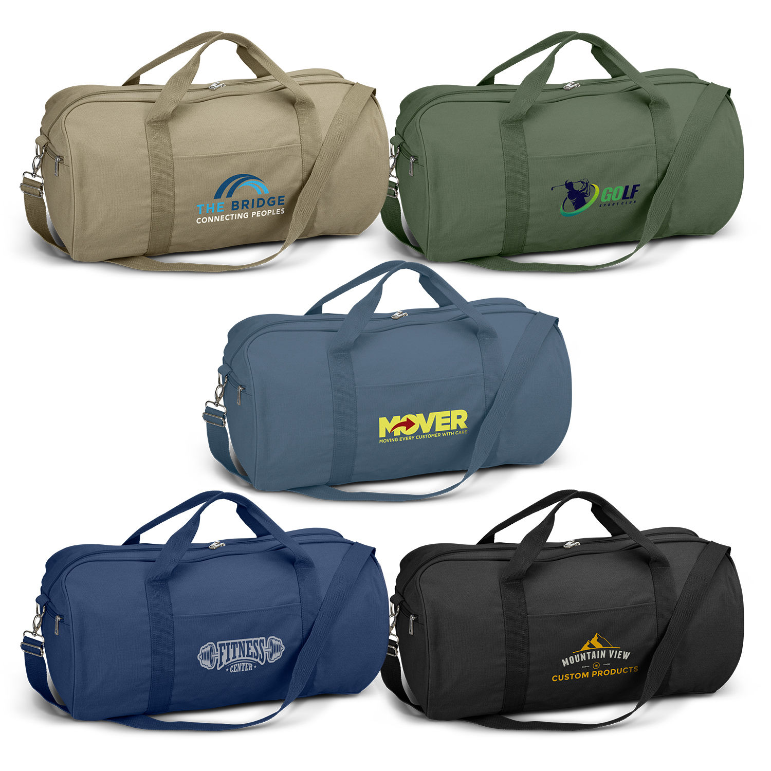 Branded Canvas Duffle Bag