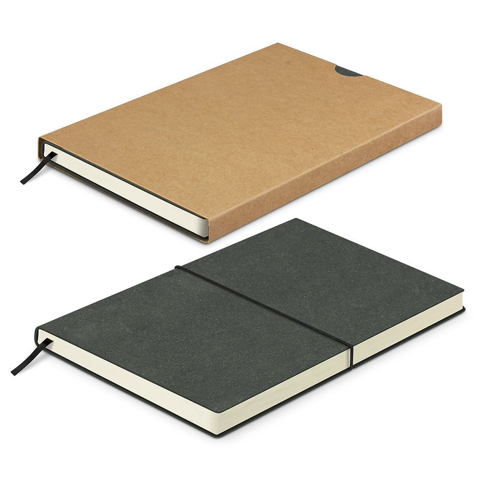 Thumbnail: Branded Recycled Leather Soft Cover Notebook