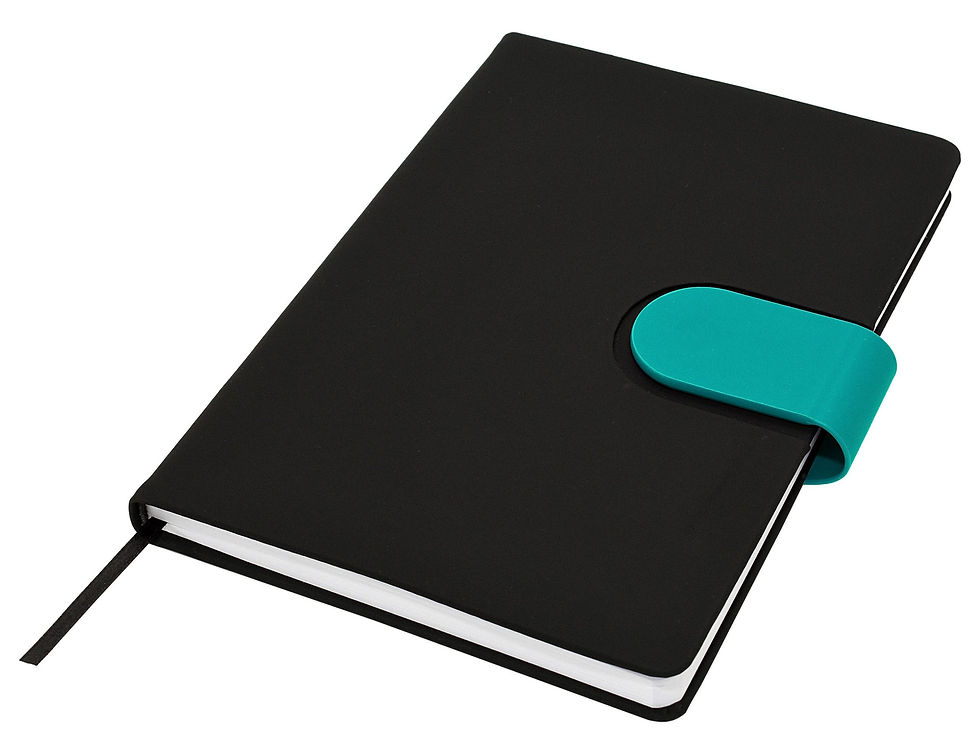 Thumbnail: Branded A5 Hardback Notebook with Magnetic Snap-On Closure