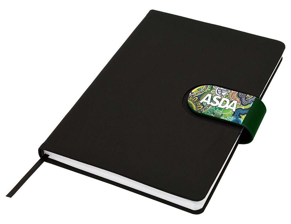 Thumbnail: Branded A5 Hardback Notebook with Magnetic Snap-On Closure