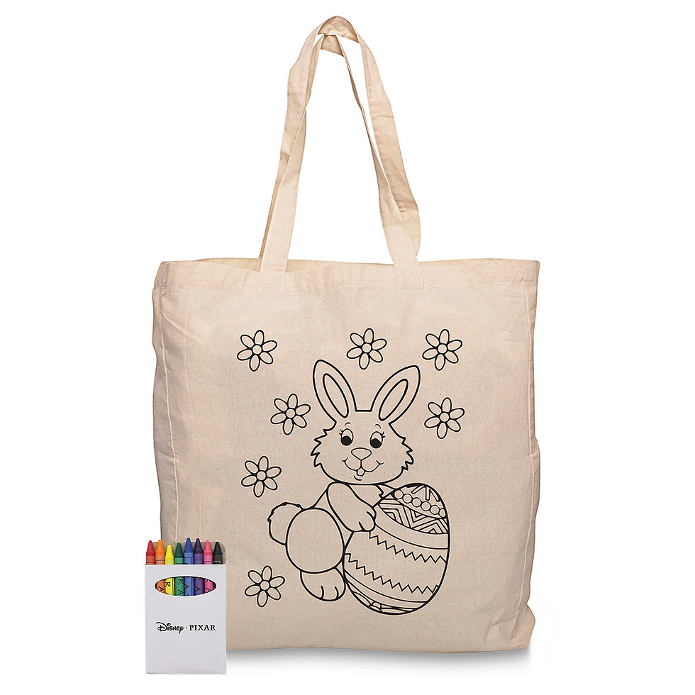 Thumbnail: Branded Squiggle Calico bag + Crayon set