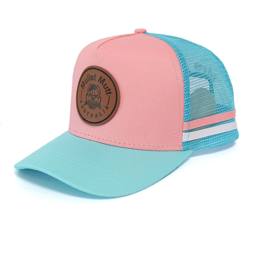Thumbnail: Aussie Trucker Baseball Cap with Leather Details
