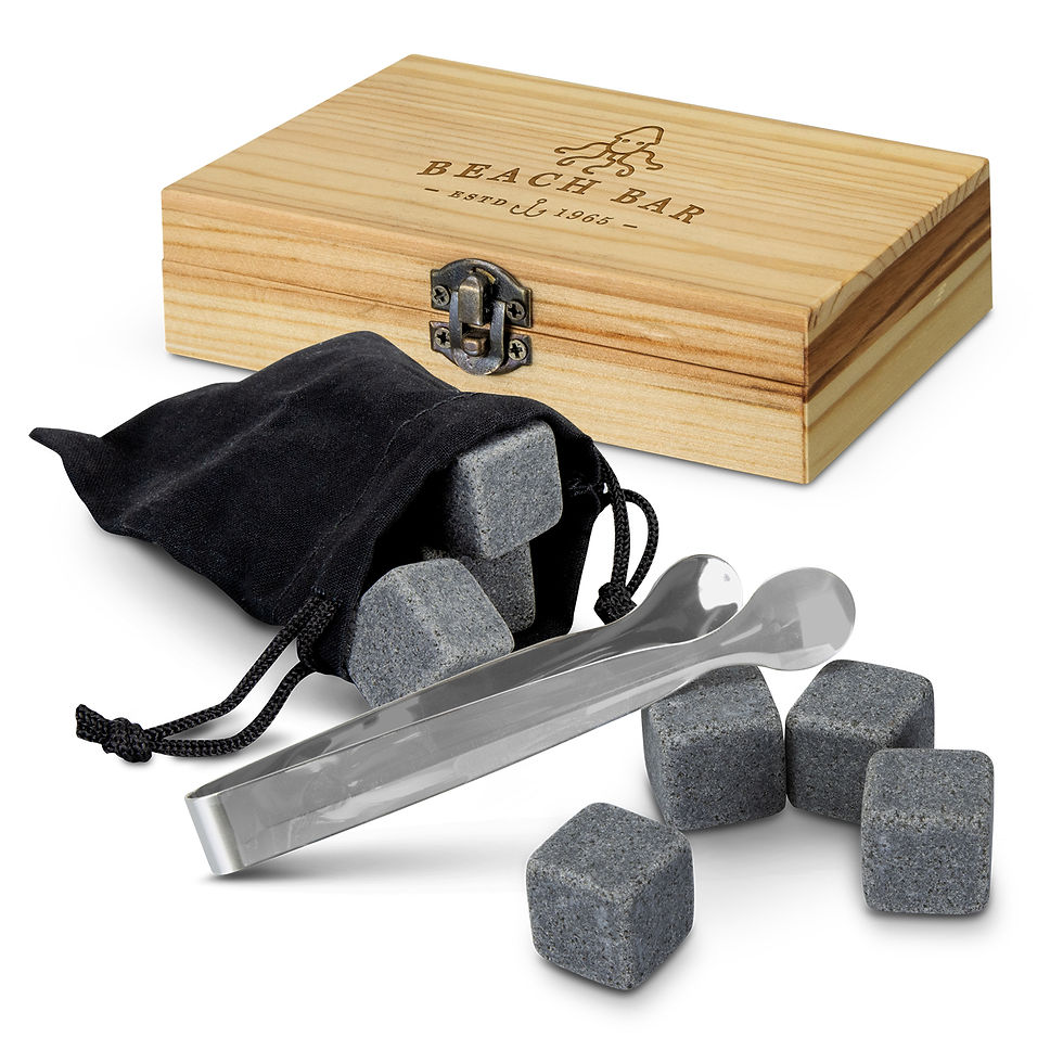 Branded Whiskey Stone Gift Set